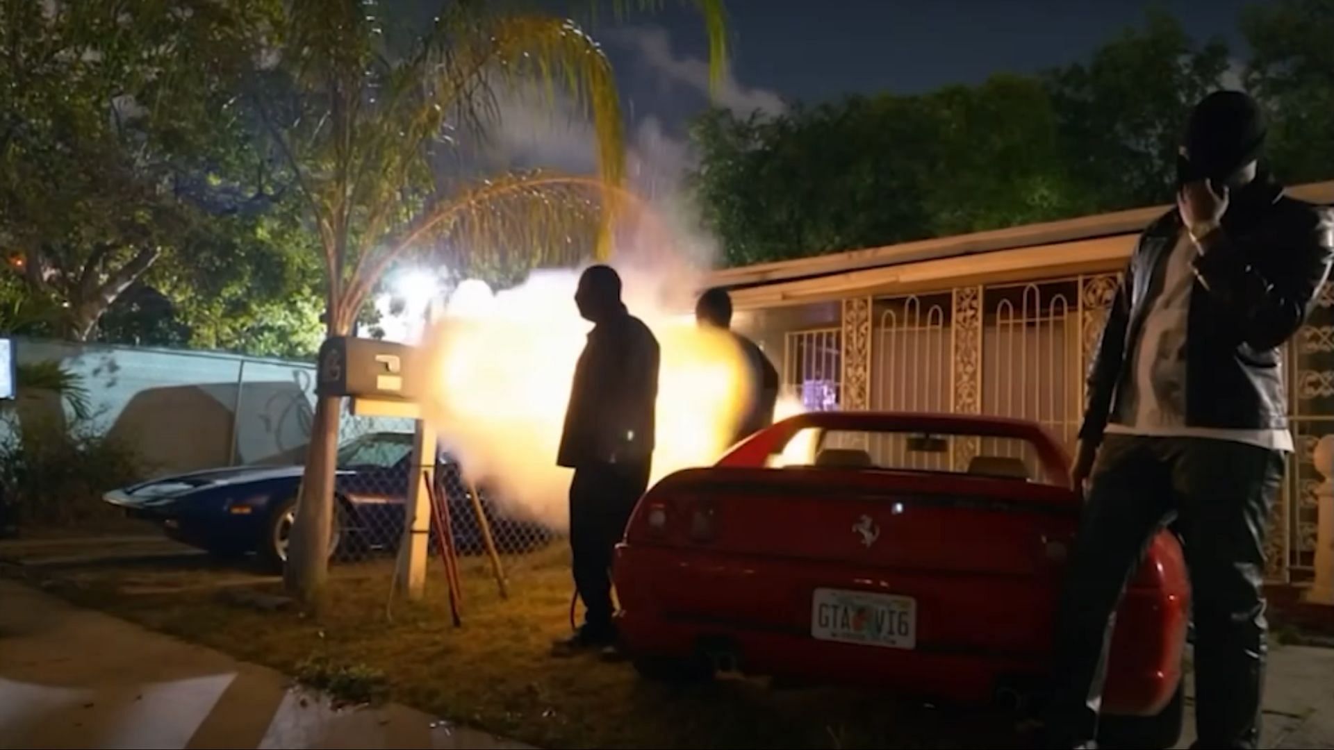 The GTA VI6 license plate in Travis Scott's new music video (Image via YouTube/Travis Scott)
